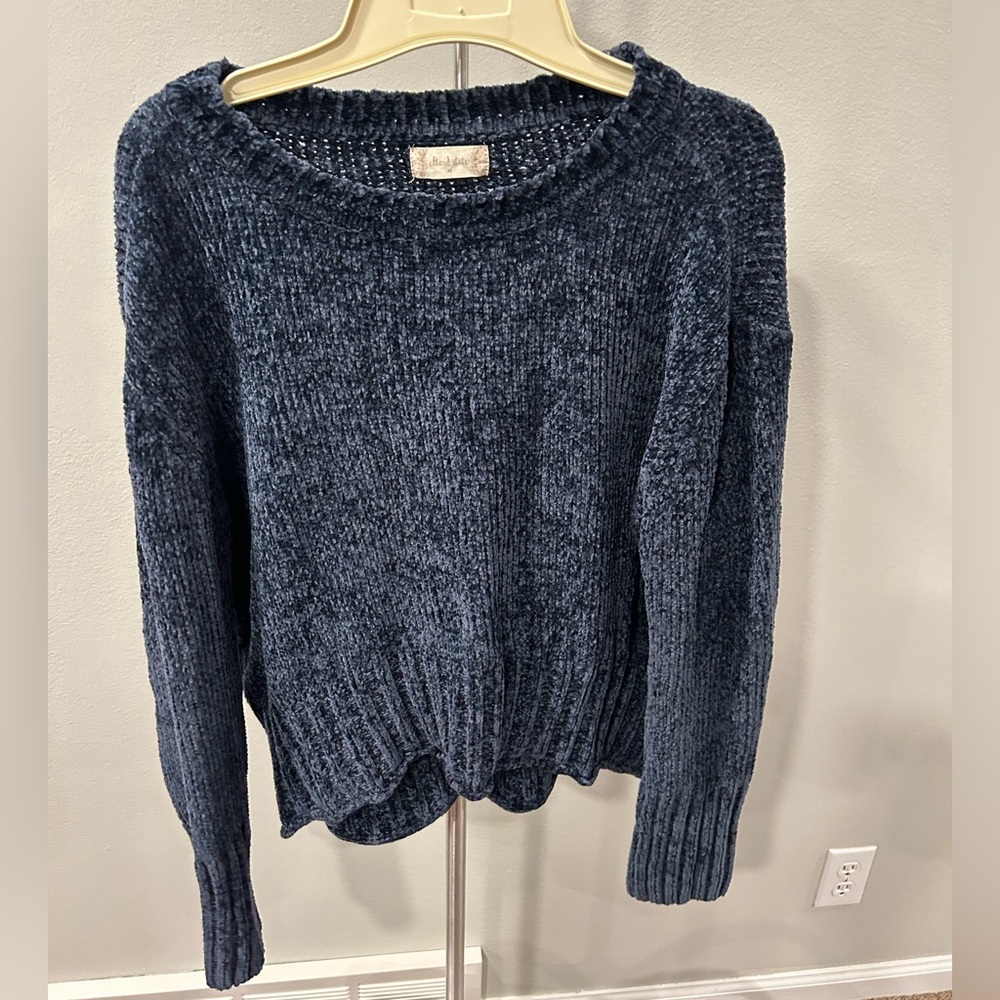 Altar’s State Blue Cropped Sweater